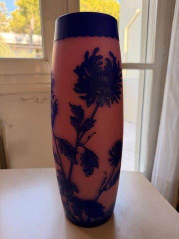 Harrach - Vaas - Glas - Antieke Jugendstil, Antiek en Kunst