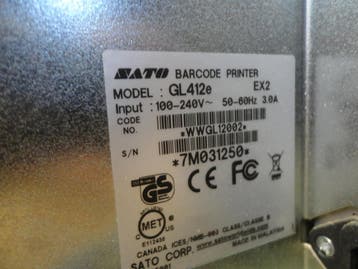 SATO GL412E Thermal 300DPI Label Printer LAN / USB, Ophalen of Verzenden, Nieuw, SATO