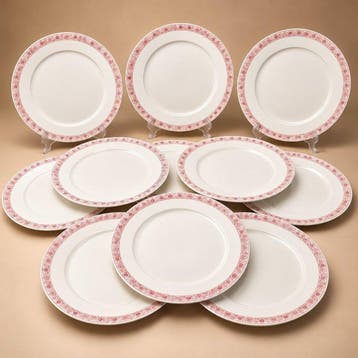 Manufacture Pilivuyt - Tafelservies (11) - Groot vuurdecor,