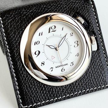 Montblanc - Travel Alarm Clock - 7056 - Heren - 2000-2010, Antiek en Kunst, Antiek | Klokken