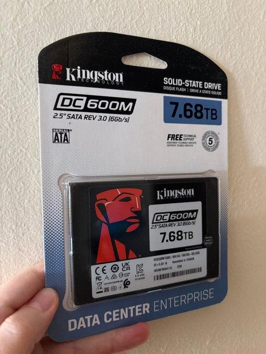 Kingston DC600M 7.68TB Enterprise SATA SSD - Computer - In, Spelcomputers en Games, Spelcomputers | Overige Accessoires
