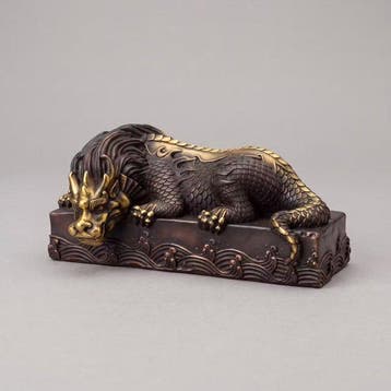Beeld, Draak (Zonder Minimumprijs) - 8.5 cm - Brons