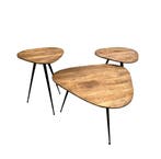 Retro salontafel set mango houtSalontafels, Ophalen of Verzenden, Nieuw