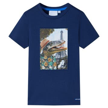 vidaXL Kindershirt 116 donkerblauw, Verzenden, Nieuw