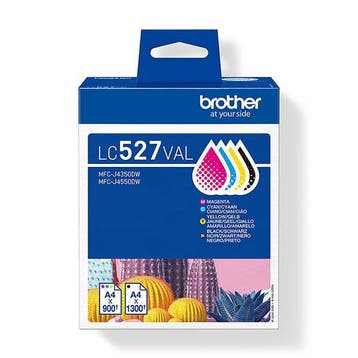 Brother LC-527VAL multipack zwart + 3 kleuren Inktcartridge, Verzenden, Nieuw, Cartridge, Brother