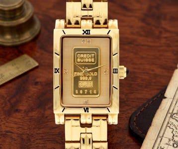 Elgin - Credit Suisse 24k Gold Ingot Watch (Serie Lingotto, Nieuw