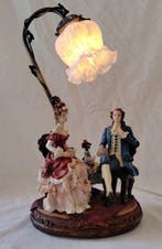 Lamp - Retro lamp Marquis/Marquise - Glaspasta - gepatineerd