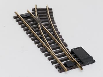 LGB 16050 Digitaal Elektr.Weiche  rechts, R3,22.5 Grad, Ophalen of Verzenden, Gebruikt, Rails, LGB