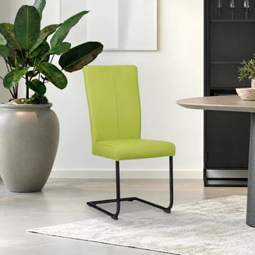 Leren eetkamerstoel Dry - Toledo Lime (felgroen) -, Huis en Inrichting, Overige kleuren, Nieuw, Leer, Ophalen of Verzenden