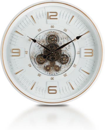 Steampunk Wandklok Bewegend | Tweedekansje | OP=OP, Ophalen of Verzenden, Zo goed als nieuw, Wandklok