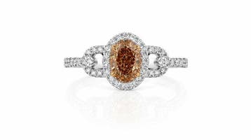 Ring - 14 karaat Witgoud - 1.35ct. tw. Geel Diamant, Sieraden, Tassen en Uiterlijk, Ringen, Nieuw