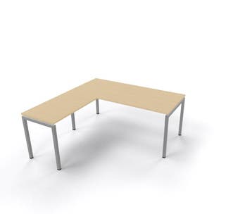 N-poot hoekbureau, 180x200cm, Zakelijke goederen, Overige plaatsen, Ophalen of Verzenden, Nieuw in verpakking, Bureau
