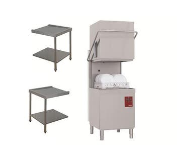 Horeca vaatwasser doorschuif  + in/uitlooptafel | 500x500mm, Verzenden, Nieuw in verpakking