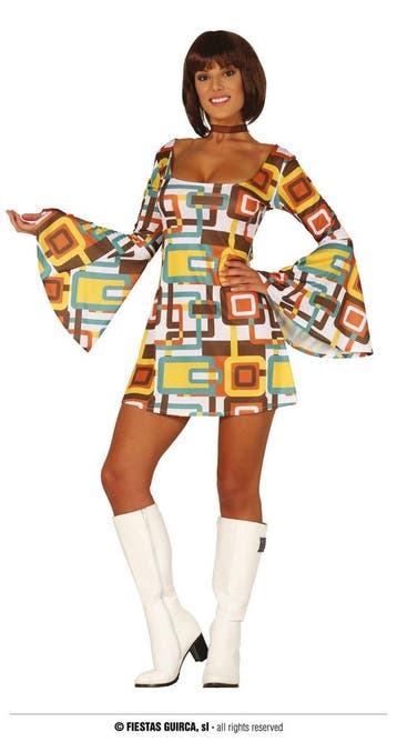 Jaren 70 hippie jurkje, Verzenden, Nieuw, Feestartikel