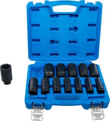 Bgs Technic Kracht dopsleutelset zeskant, diep 12,5 mm (1..., Verzenden, Nieuw