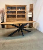 Ovale eettafel | teakhout/staal | 160 t/m 260 | v.a €815,-, Ophalen of Verzenden, Nieuw, Ovaal, Teakhout