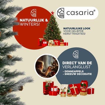 2dekans | Casaria Kerstboom 180cm PVC – Sneeuw Effect, Ophalen of Verzenden, Zo goed als nieuw