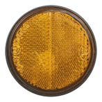 Reflector oranje 58mm zelfklevend met grondplaat – Proplus, Caravans en Kamperen, Camper-accessoires, Ophalen of Verzenden, Nieuw