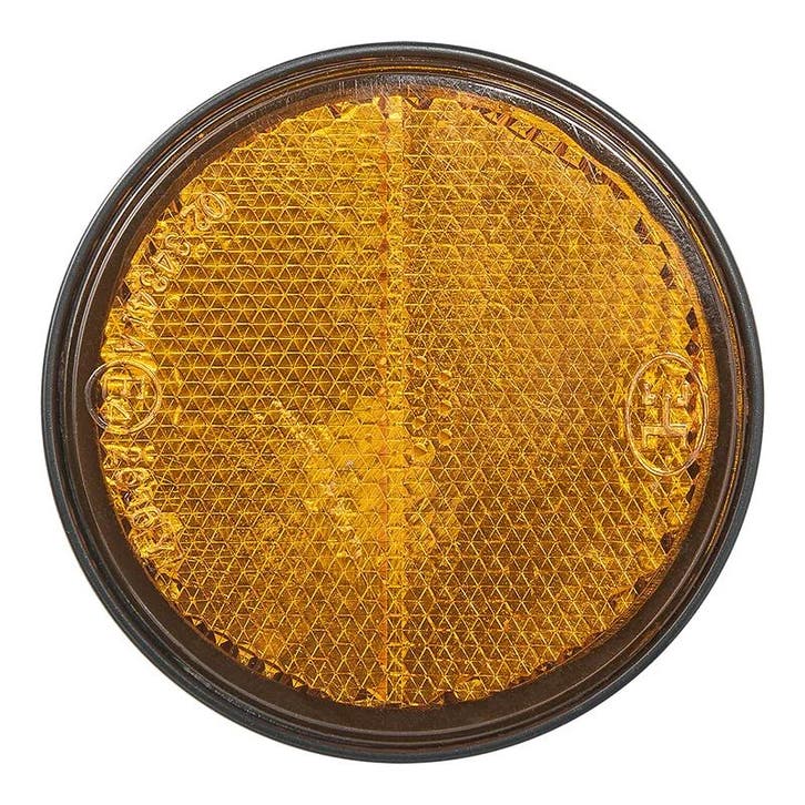 Reflector oranje 58mm zelfklevend met grondplaat – Proplus, Caravans en Kamperen, Camper-accessoires, Nieuw, Ophalen of Verzenden