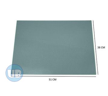 Classic XL bouwplaat grijs - 51 x 38 cm, Verzenden, Nieuw