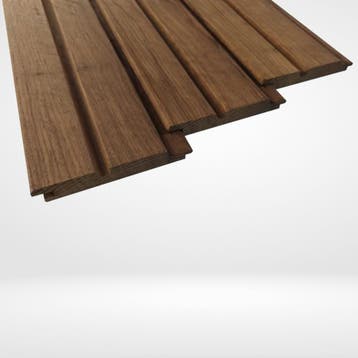 Thermo Fraké Deens Rabat / Rhombusprofiel Dubbel 20 × 140 mm, Doe-het-zelf en Verbouw, Hout en Planken, Ophalen of Verzenden, Nieuw