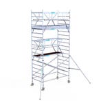 Euroscaffold steiger dubbele Voorloopleuning 135x250x6,2 WH, Verzenden, Nieuw, Rolsteiger of Kamersteiger, 5 meter of hoger