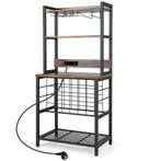 LIVSK Wijnkast met Stopcontacten - Voor 24 Flessen en 9 Glaz, Verzenden, Nieuw