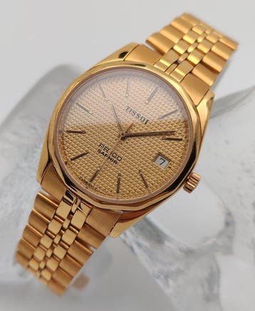 Tissot - PR100 - Saphir - 18K GP - Waffle Dial - Zonder, Nieuw