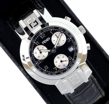 Fendi - Chronograph Black Dial - Zonder minimumprijs -, Nieuw