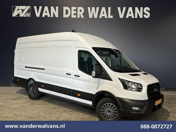 Ford Transit | 2.0 TDCI 131pk L4H3 Euro6 Airco | Camera |, Auto's, Bestelauto's, Gebruikt, Euro 6, Wit, Dealer onderhouden
