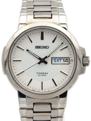 Seiko - Titanium 20 BAR Day-Date - Zonder minimumprijs -