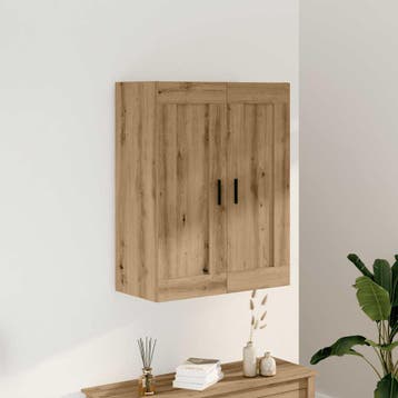 vidaXL Wandkast 69,5x34x90 cm bewerkt hout artisanaal, Verzenden, Nieuw, 50 tot 100 cm, Minder dan 100 cm