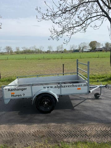 Enkelas aanhanger 750kg te huur, Ophalen, Zo goed als nieuw, Overige typen