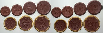 Satz, 20,50 Pfennig, 1,2,5,10,20 Mark 1921 Staatliche Not..., Postzegels en Munten, Munten | Europa | Niet-Euromunten, Verzenden
