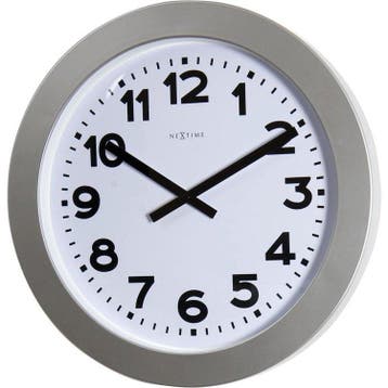 NeXtime klok 3002 Express Train, +á65 cm, Wall, Wh, Verzenden, Zo goed als nieuw