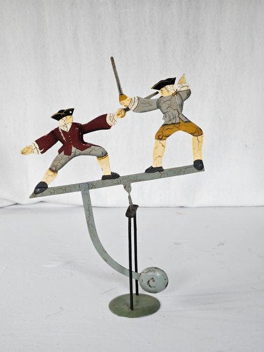 Sky-Hook - Speelgoedsoldaatje Volkskunst Sky Hook Balance, Antiek en Kunst, Curiosa en Brocante
