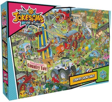 Jokesaws - Country Show Chaos Puzzel (1000 stukjes) |, Hobby en Vrije tijd, Denksport en Puzzels, Verzenden, Nieuw