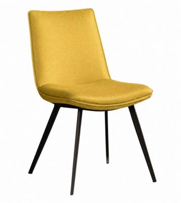 Eetkamerstoel Pamplona - eetkamerstoelen - Geel, Nieuw, Overige materialen