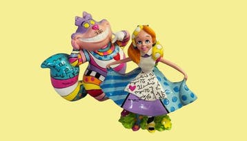 Disney by Britto - 2 Retired Alice and Cheshire Cat figure -, Nieuw