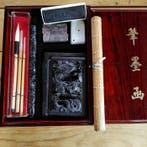 Japanese Calligraphy Set (Shod)  — Dragon-Carved