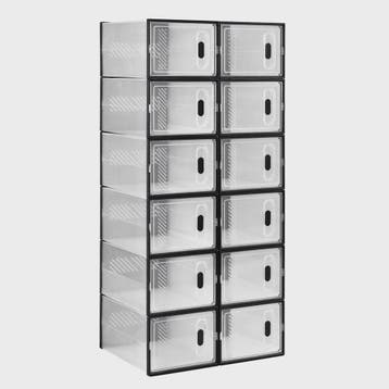 Stapelbare Transparante Schoenenboxen met Magneetdeur - 8, 1, Verzenden, Nieuw
