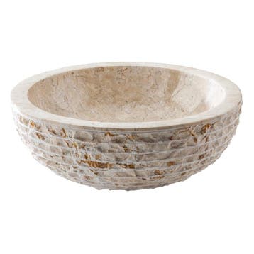 Waskom Cipi Merapi Bianco 40x40x15cm Polished Marble, Ophalen of Verzenden, Nieuw