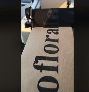 Eco bedrukt lint milieuvriendelijk (rouw)lint kraftpapier, Ophalen of Verzenden, Nieuw