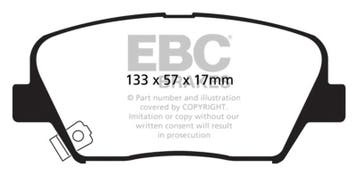 EBC 12+ Hyundai Azera 3.3 Yellowstuff Front Brake Pads, Ophalen of Verzenden, Nieuw