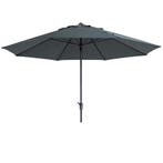 Madison Timor luxe stokparasol Ø400 cm - polyester grey, Verzenden, Nieuw