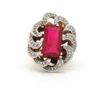 Zonder minimumprijs - Ring Verguld, Zilver - 6.38ct. tw., Nieuw