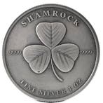 Niue. 2 Dollars 2022 1oz Niue Shamrock Antique Finish Silver