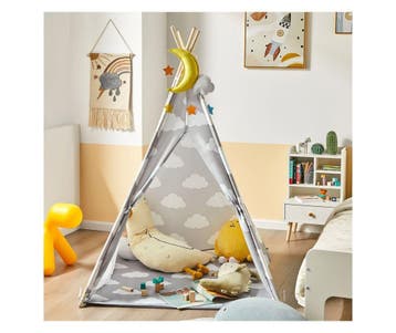 2dekans | SoBuy Kindertipi Speeltent met Vloermat -, Ophalen of Verzenden, Zo goed als nieuw