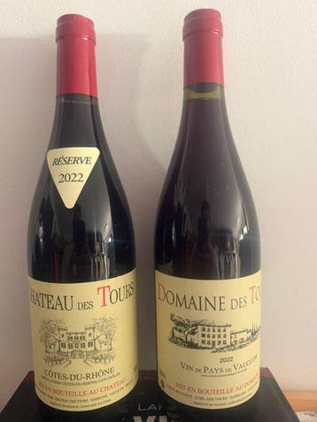 2022 E. Reynaud, Chateau des Tours - Côtes-du-rhône Réserve, Verzamelen, Wijnen, Nieuw