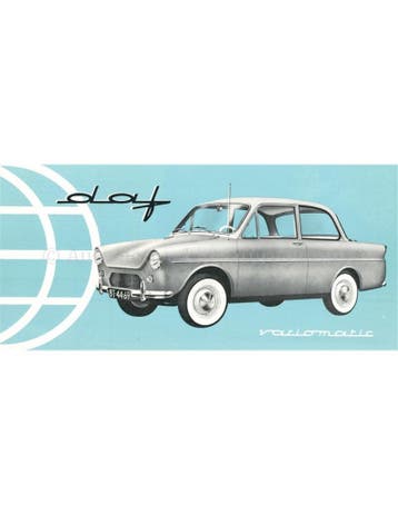 1961 DAF VARIOMATIC BROCHURE FRANS, Nieuw, Author